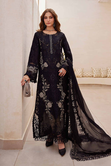 3 Piece Unstitched Embroidered Paper Cotton Suit
